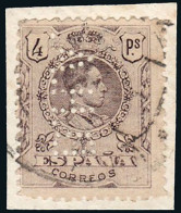 Madrid - Perforado - Edi O 279 - Fragmento "B.H.A." (Banco) - Used Stamps