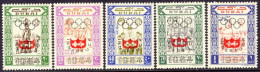 1964-Dubai (MNH=**) Posta Aerea S.5v." Olimpiadi Invernali Di Innsbruck"con La S - Dubai
