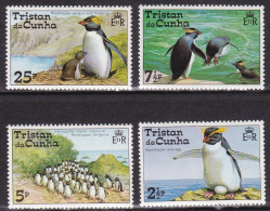1974-Tristan Da Cunha (MNH=**) S.4v."Pinguini" - Tristan Da Cunha