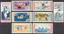 1956-Dominicana (MNH=**) S.8v." Olimpiadi Di Melbourne" - República Dominicana