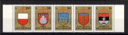 1974-San Marino (MNH=**) S.5v."9 Torneo Della Balestra"cat.Sassone Euro 3,5 - Unused Stamps