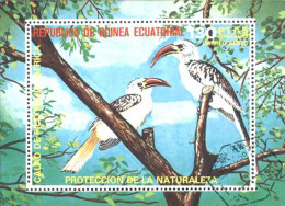 1974-Guinea Equatoriale (O=used) Foglietto Usato S.1v."protezione Della Natura U - Guinea Equatoriale