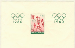 1960-Paraguay (MNH=**) Foglietto Non Dentellato S.1v." Olimpiadi Di Roma" - Paraguay