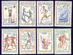 1960-Marocco (MNH=**) S.8v."Olimpiade Di Roma"catalogo Yvert Euro 6 - Marruecos (1956-...)