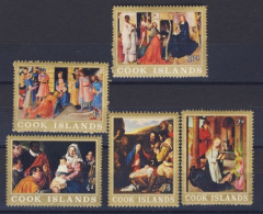 1966-Cook Isole (MNH=**) S.5v."Natale Christmas"cat.Yvert Euro 2,75 - Cook Islands