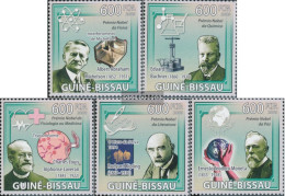 Guinea-Bissau 4333-4337 (complete. Issue) Unmounted Mint / Never Hinged 2009 Nobel Laureates - Guinea-Bissau