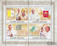 Guinea-Bissau 4173-4176 Sheetlet (complete. Issue) Unmounted Mint / Never Hinged 2009 Vatican - Guinea-Bissau