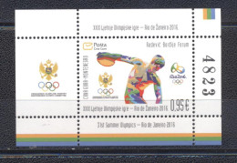 Montenegro 2016-Summer Olympic Games Rio De Janeiro, Brazil S/S - Estate 2016: Rio De Janeiro