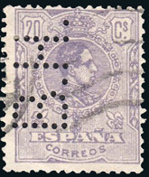 Madrid - Perforado - Edi O 290 - "B.H" (Banco) - Used Stamps