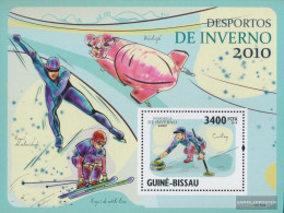 Guinea-Bissau Miniature Sheet 745 (complete. Issue) Unmounted Mint / Never Hinged 2010 Winter Sports - Guinée-Bissau