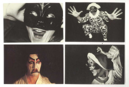 4 Cpm " Masque Philippe Pastot ", Photo Jean-François Ringot  (SPE) - Artistes