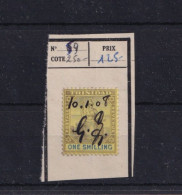 TIMBRES CLASSIQUE  DE UN SHILLING DE 1896 SURCHARGE A LA MAIN.. INTERESSANTS.A VOIR - Trinité & Tobago (...-1961)