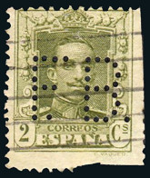 Madrid - Perforado - Edi O 310 (dientes Cortos) - "F.B." (Industria Química) - Used Stamps