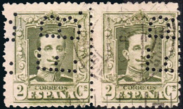 Madrid - Perforado - Edi O 310 Pareja - "F.B." (Industria Química) - Used Stamps