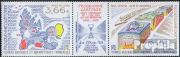 Französ. Gebiete Antarktis 496-497 Dreierstreifen (kompl.Ausg.) Postfrisch 2002 Kerguelen Archipels - Ongebruikt