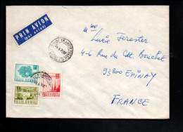 ROUMANIE AFFRANCHISSEMENT COMPOSE SUR  LETTRE POUR LA FRANCE 1971 - Briefe U. Dokumente