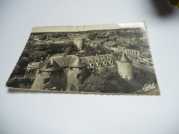 DEP 91 ESSONNE  CARTE ANCIENNE EN N/BL GAUFRE DE 1959 DOURDAN LE CHATEAU XIII SIECLE VUE D'ENSEMBLE EDIT DE LUXE /// /BE - Dourdan