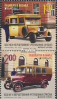 Bosnien - Serbische Republ. 592Du-593Du (kompl.Ausg.) Postfrisch 2013 Postfahrzeuge - Bosnie-Herzegovine