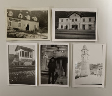 5x Foto, Thalheim-Pöls, Bahnhof, Eisenbahn, 1943, Stellwerk, Train Station, Gasthaus Adolf Uberneuwirther, Judenburg - Judenburg