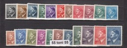 1942 Boheme Et Moravie Regular Edition - Adolf Hitler Mi 89-110** (Yv 77-98) 22v.-MNH - Unused Stamps