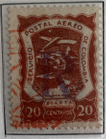Kolumbien 1921: SCADTA: Registration Stamp Mi:CO-SCADTA 24 - Colombie