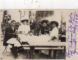 GRIMALDI VENTIMIGLIA BALZI-ROSSI SOUVENIR D'UN DINER BAL RESTAURANT DES GOCOTTES ( CARTE PHOTO ) - Imperia