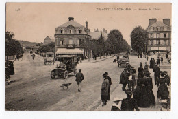 DEAUVILLE SUR MER * CALVADOS * AVENUE DE VILLERS * AUTOMOBILE * CAFE BELLEVUE * HOTEL DE L'EUROPE * Carte N° 248 ND Phot - Deauville