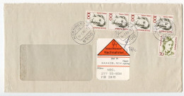 Germany 1993 Cover; Nürnberg Postmarks; Nachnahme Label; 100pf. Therese Giehse & 70pf. Elisabet Boehm Stamps - Lettres & Documents