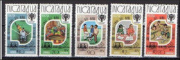 Nicaragua 1980 IYC AIE  Surcharge Noire Football Base Ball MNH - Other & Unclassified