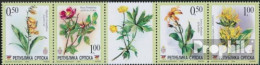 Bosnien - Serbische Republ. 317-320 Fünferstreifen (kompl.Ausg.) Postfrisch 2004 Flora - Bosnie-Herzegovine