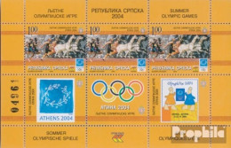 Bosnien - Serbische Republ. Block11 (kompl.Ausg.) Postfrisch 2004 Olympische Sommerspiele - Bosnia Erzegovina