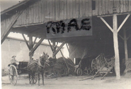 PHOTO ANCIENNE,51,MARNE,AMBONNAY,FERME,PAYSAN,RARE,ATTELAGE - Lieux