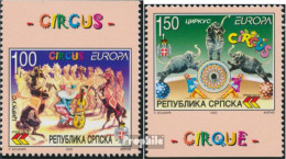Bosnien - Serbische Republ. 241D-242D (kompl.Ausg.) Postfrisch 2002 Europa: Zirkus - Bosnie-Herzegovine