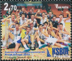 Bosnien-Herzegowina 677 (kompl.Ausg.) Postfrisch 2015 Jugendnationalmannschaft - Bosnia Erzegovina