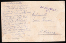 Cachet Gebirgsbatterie N°7 - Lettres & Documents