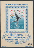 1963. European Figure Skating Championships - Block - Misprint - Varietà & Curiosità