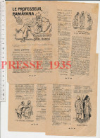 Récit 1935 Noël Oudon Le Professeur Ramayana ( Personnages = Barbaroux Charrier + évocation Mme Lechatelier ) - Non Classés