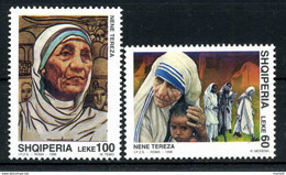 EMISSIONE CONGIUNTA Rep. Italiana - 1998 ALBANIA Madre Teresa Di Calcutta Set MNH ** - Albanië