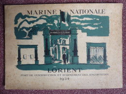 Lorient, Port De Construction Et D'armement Des Escorteurs, 1954, Illustré - Francese