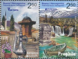 Bosnien-Herzegowina 589A-590A Paar Postfrisch 2012 Besuche - Bosnie-Herzegovine