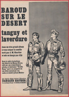 Baroud Sur Le Désert. Le Nouveau Tanguy Et Laverdure En Vente Chez Votre Libraire. Bande Dessinée. BD. Aviation. 1971. - Publicidad