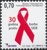 Bosnien-Herzegowina 580 (kompl.Ausg.) Postfrisch 2011 Aidsbekämpfung - Bosnië En Herzegovina