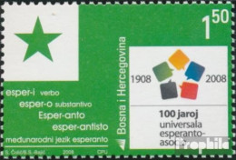 Bosnien-Herzegowina 519 (kompl.Ausg.) Postfrisch 2008 Esperanto Organisation - Bosnië En Herzegovina