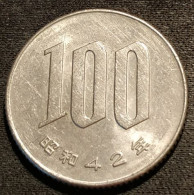 JAPON - JAPAN - 100 YEN 1967 - Shōwa - Year 42 - KM 82 - Giappone
