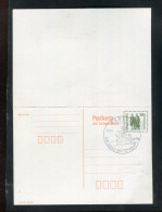 "DDR" 1990, Postkarte Mit Antwortteil Mi. P 108, SSt. (A1184) - Cartes Postales - Oblitérées