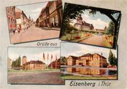 73938617 Eisenberg__Thueringen Strassenpartie Rathaus Schloss Teilansichten - Eisenberg