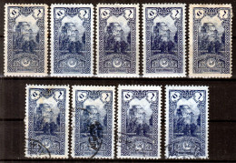 ⁕ Turkey 1914 ⁕ Ottoman Empire / The Seven Towers - Constantinople 6 Pa. Mi.232 ⁕ 9v ( MH & Used ) - Gebruikt