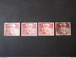 SVIZZERA SUISSE SWITZERLAND SUIZA 1949 Engineering VARIETA PERFORAZIONE E DI COLORE - Errors & Oddities