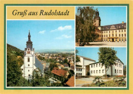 73938582 Rudolstadt_Thueringen Blick Von Der Heidecksburg Kirche Innenhof Theate - Rudolstadt