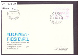 AUTOMATE - No 1 I -  FDC A1 - COTE: 40.- - Automatic Stamps
